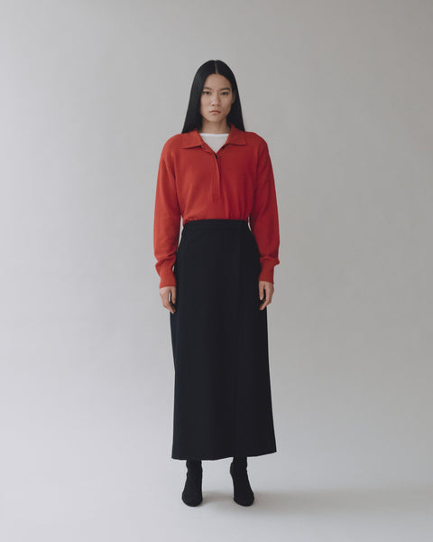 Mijeong Park Cashmere Blend Polo Sweater | Red