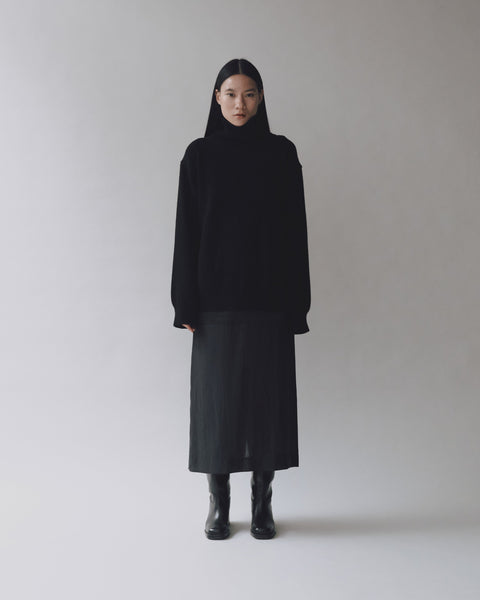 Mijeong Park Cashmere Blend High Neck Knit | Black