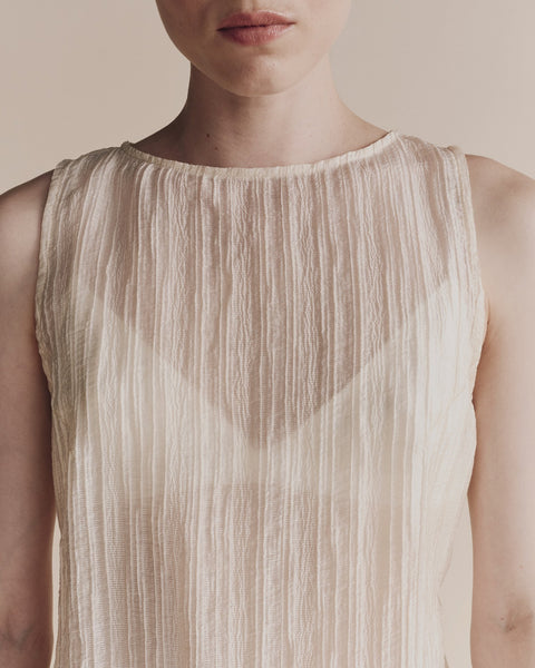 Mijeong Park Pleated Top | Cream