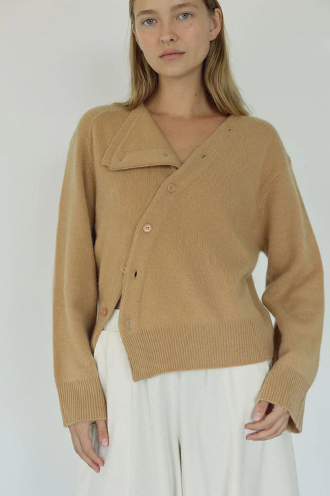 Bohème Goods The Asymmetric Cashmere Knit | Toast