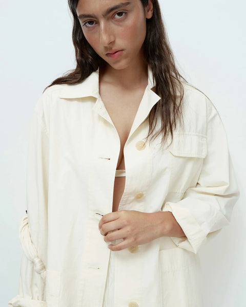Mijeong Park Linen Blend Work Jacket | Cream
