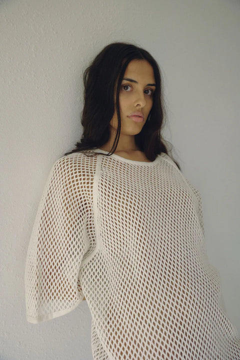 Boheme Goods Bohème Goods The Fisherman Tee: features cotton, knit, oversized, relaxed