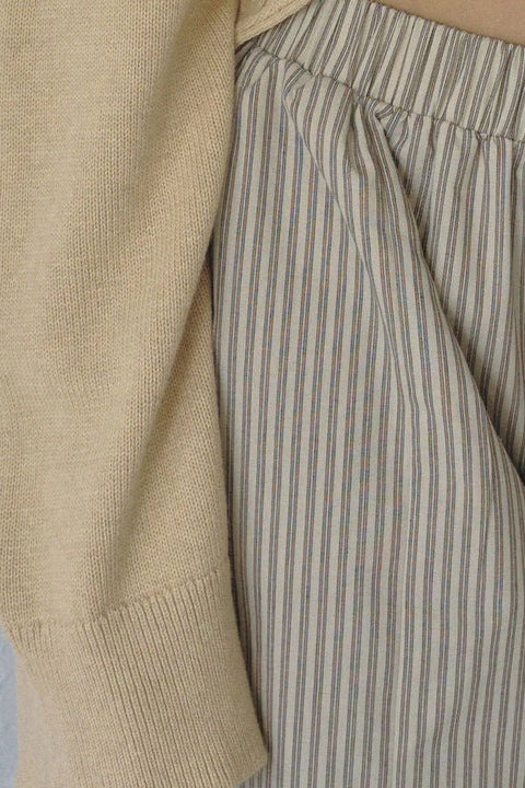 Boheme Goods Bohème Goods The Stripe Barrel Pants: relaxed, lightweight, cotton