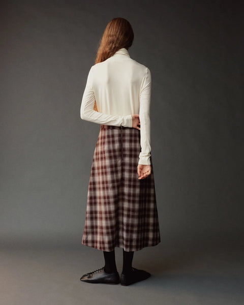 Mijeong Park Rollneck Jersey Top | Ivory