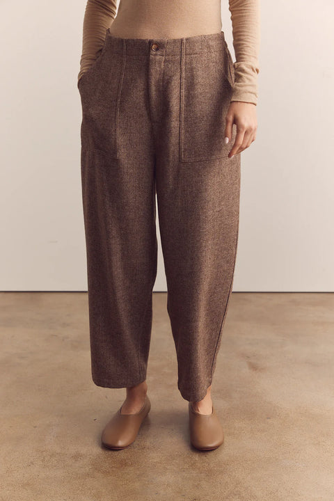 Amente Wool Blend Baby Herringbone Pants | Coco