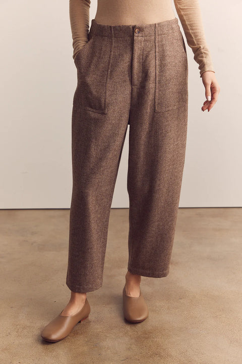 Amente Wool Blend Baby Herringbone Pants | Coco