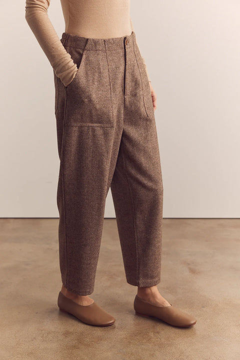 Amente Wool Blend Baby Herringbone Pants | Coco