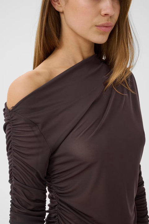 Gestuz Svedae Blouse | Deep Plum