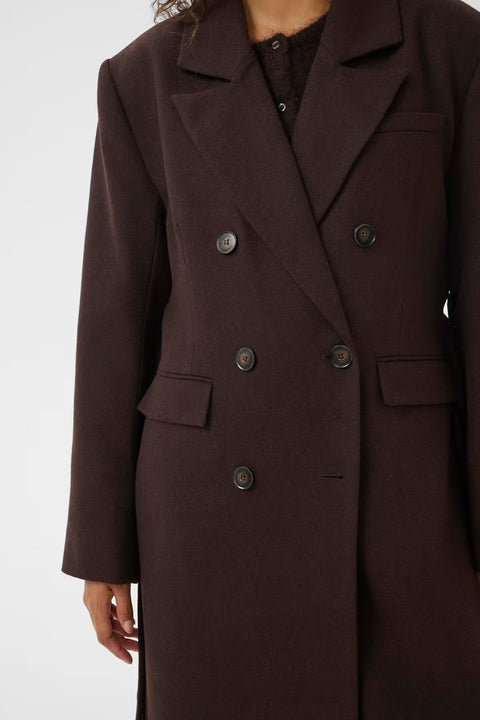 Gestuz Venja Long Coat | Ganache