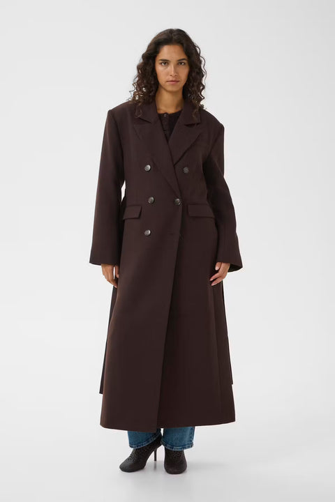 Gestuz Venja Long Coat | Ganache