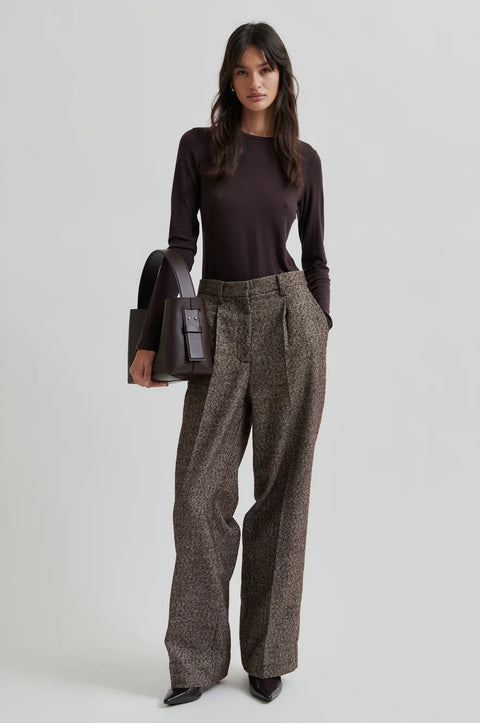 Second Female Matima O-Neck Tee | Chocolate Plum
