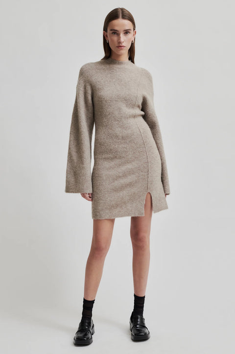 Second Female Eya Knit Dress | Roasted Cashew