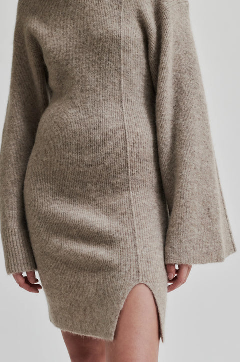 Second Female Eya Knit Dress | Roasted Cashew