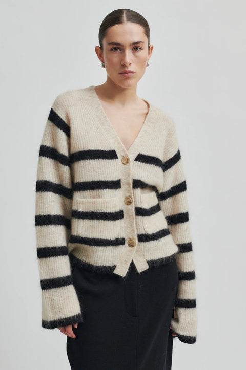 Second Female Ovalis Knit Wide Sleeve Cardigan | Brazilian Sand