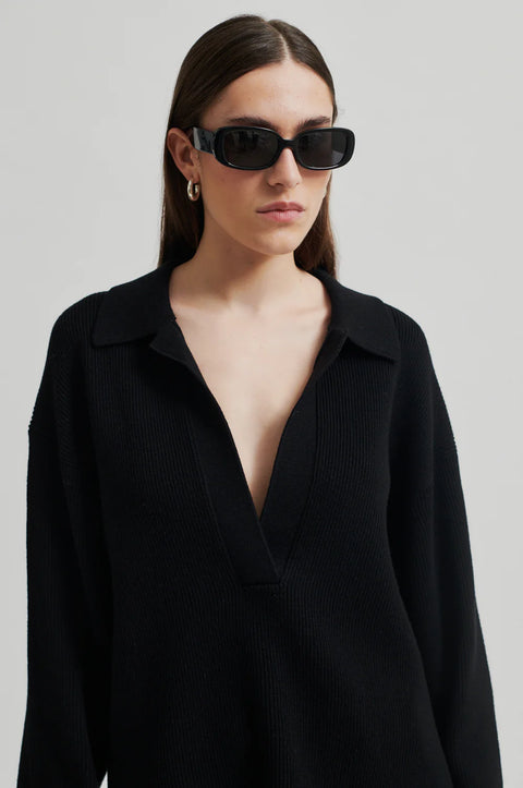 Second Female Colada Knit Collar | Black