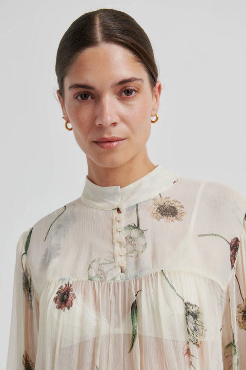 Second Female Second Female Florala Blouse in Summer Sand: featuring relaxed