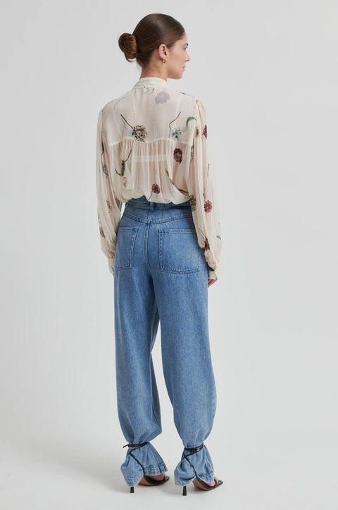 Second Female Second Female Florala Blouse in Summer Sand: featuring relaxed