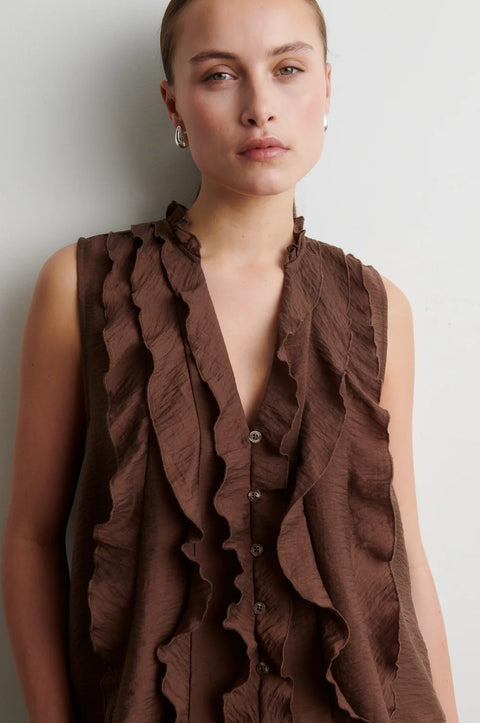 Second Female Rayna Frill Top | Carafe
