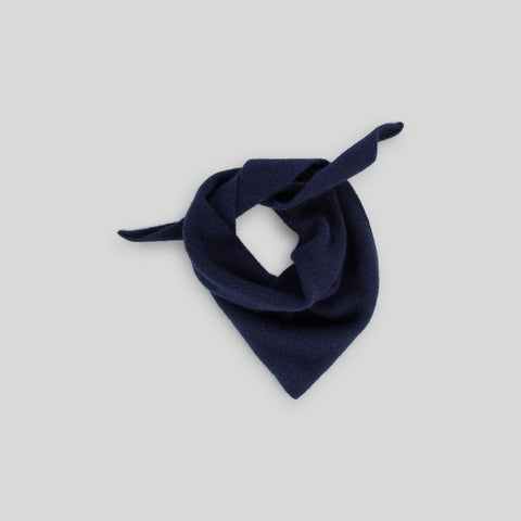 Le Bonnet Bandana in Jungle — folded and worn as a headscarf