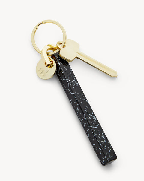 Machete Bar Keychain | Black Marble