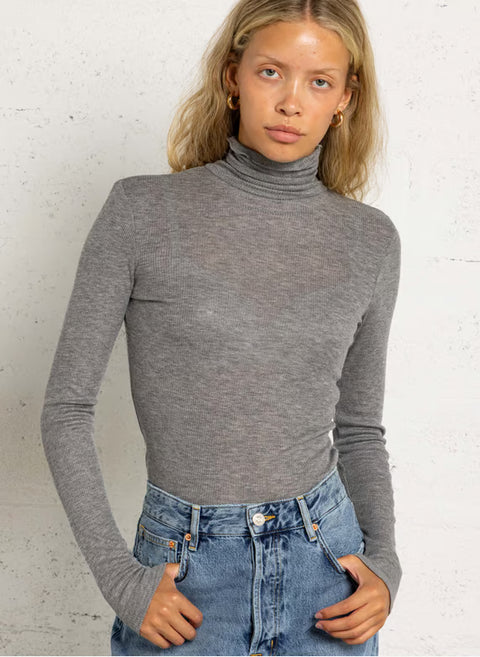 Des Petits Hauts Flore Turtleneck | Gris Moyen