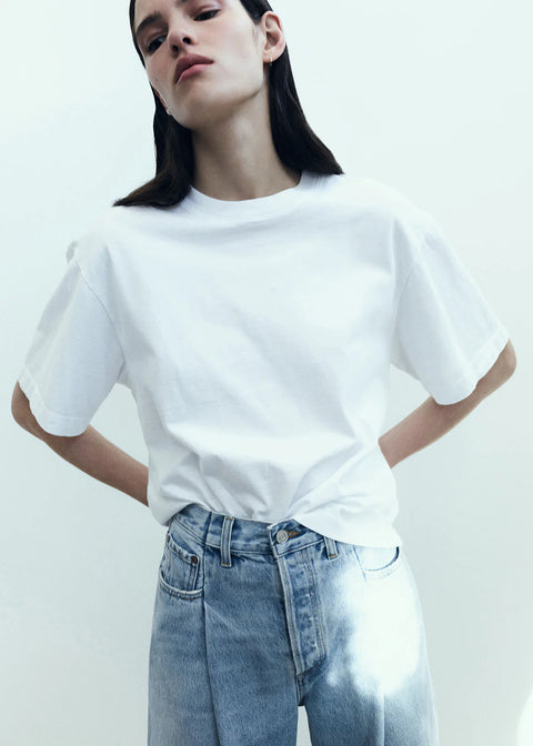 AGOLDE Sulma Tee | White