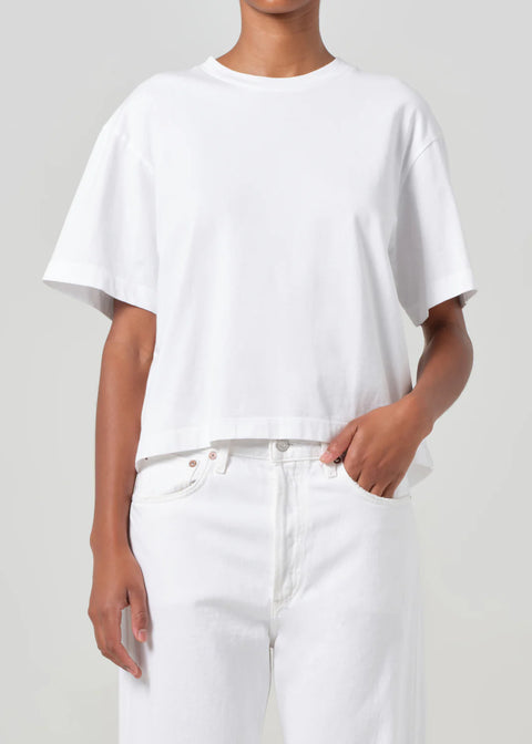 AGOLDE Sulma Tee | White