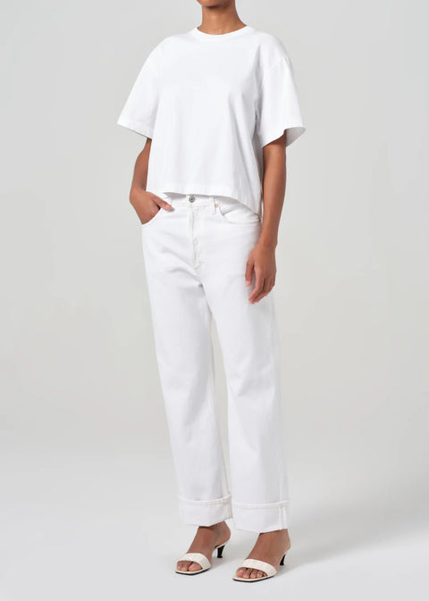 AGOLDE Sulma Tee | White