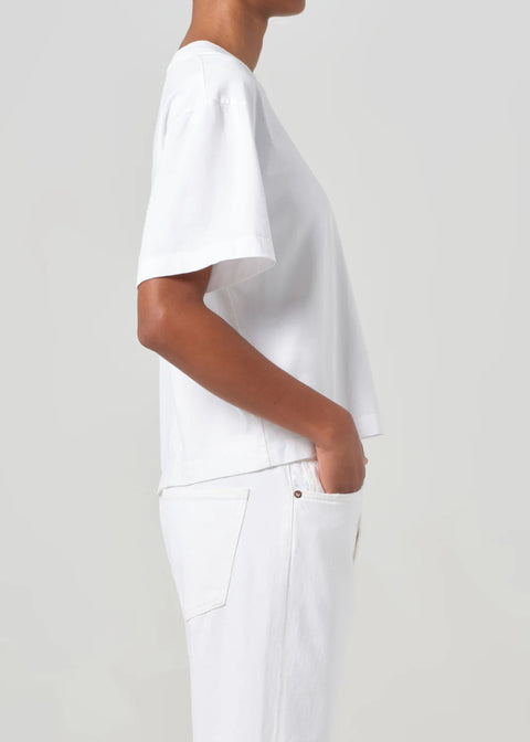 AGOLDE Sulma Tee | White