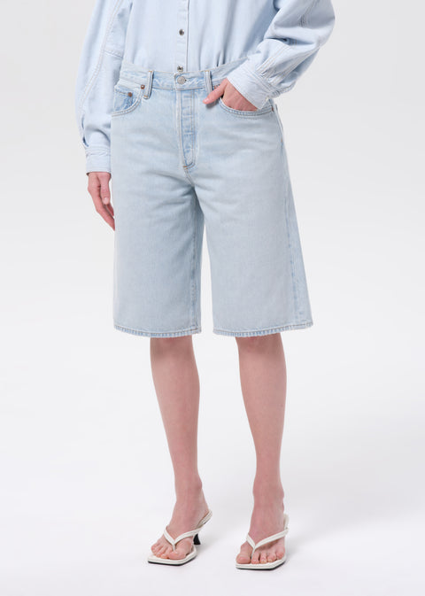 AGOLDE AGOLDE Ramona Short in Tangent: featuring cotton, relaxed, denim