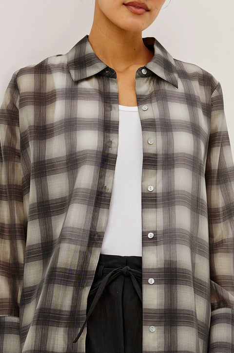 Rails Bishop Shirt | Onyx Taupe Plaid