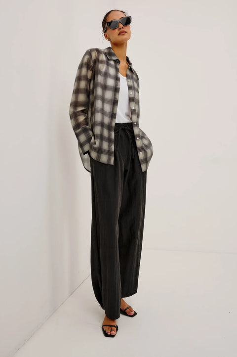 Rails Bishop Shirt | Onyx Taupe Plaid