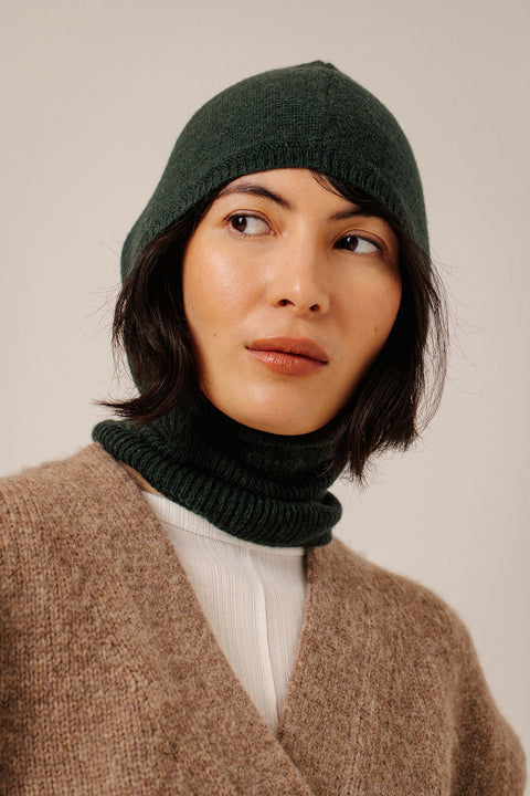 Bare Knitwear Alpaca Balaclava - Close-Up of Fine-Gauge Baby Alpaca Knit and Flexible Comfortable Fit