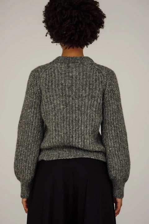 Bare Knitwear Cora Crewneck | Granite