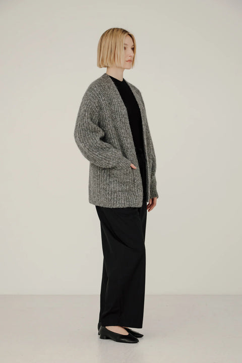 Bare Knitwear Marine Cardigan | Granite