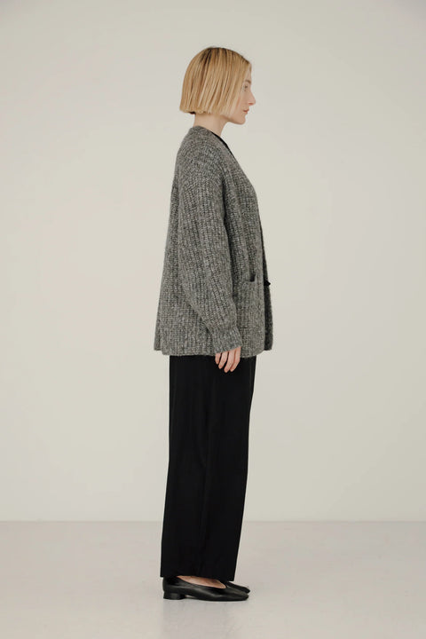 Bare Knitwear Marine Cardigan | Granite