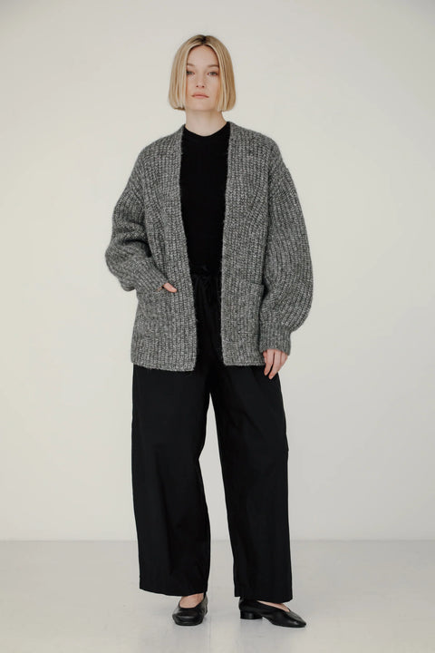 Bare Knitwear Marine Cardigan | Granite