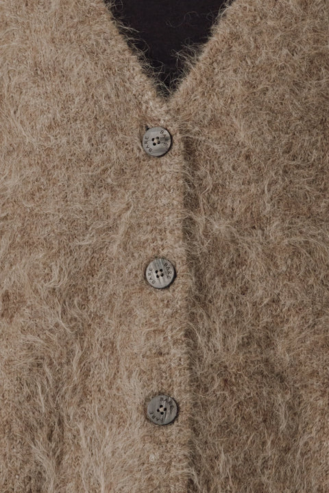 Bare Knitwear Suri Alpaca Cardigan | Taupe