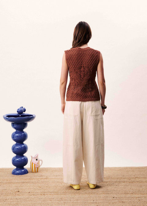Frnch FRNCH Nila Top in Marron Glace: cotton