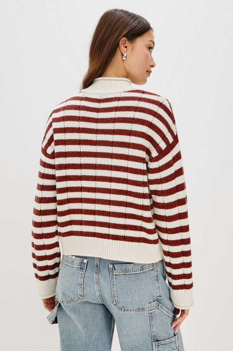 Rails Corrine Sweater | Ivory Russet Stripe