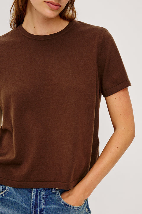 Rails Cotton Cashmere Short Sleeve Tee | Espresso