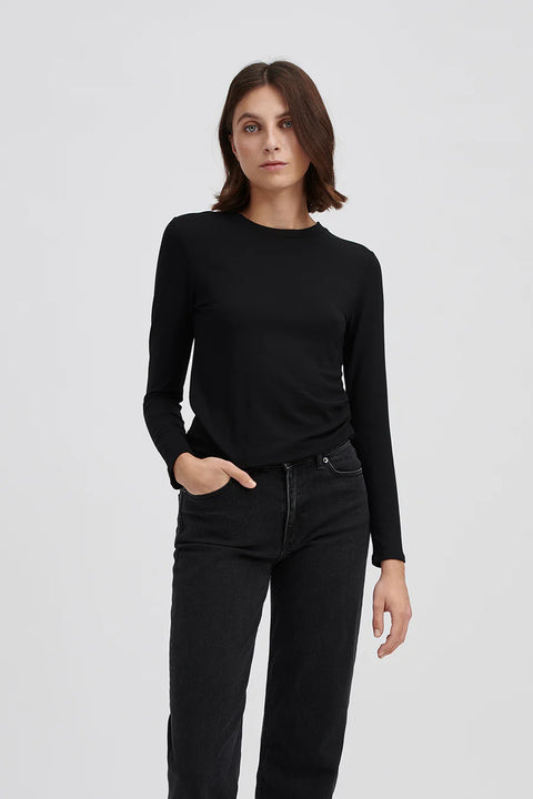 Stylein Canvey Long Sleeve T-Shirt | Black