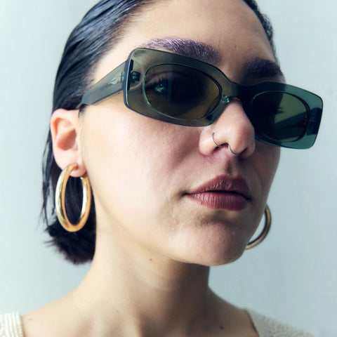 Wolfspout Iris Sunglasses | Verde Palma