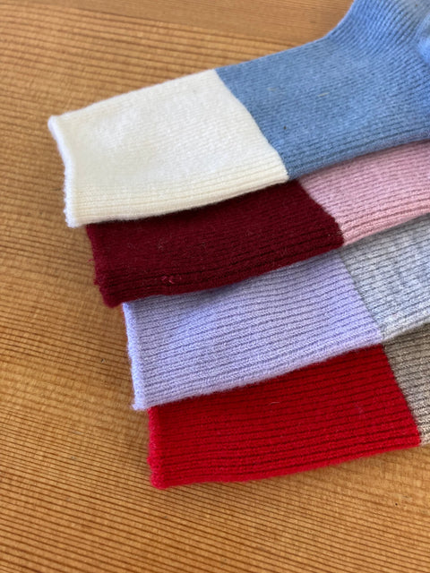 Unified Chalet Socks | Denim/Ivory