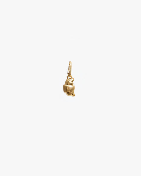 Clare V. Clare V Croissant Charm in Vintage Gold