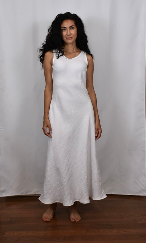 Jillian Isabel Atelier Aurora Dress | White Linen Twill