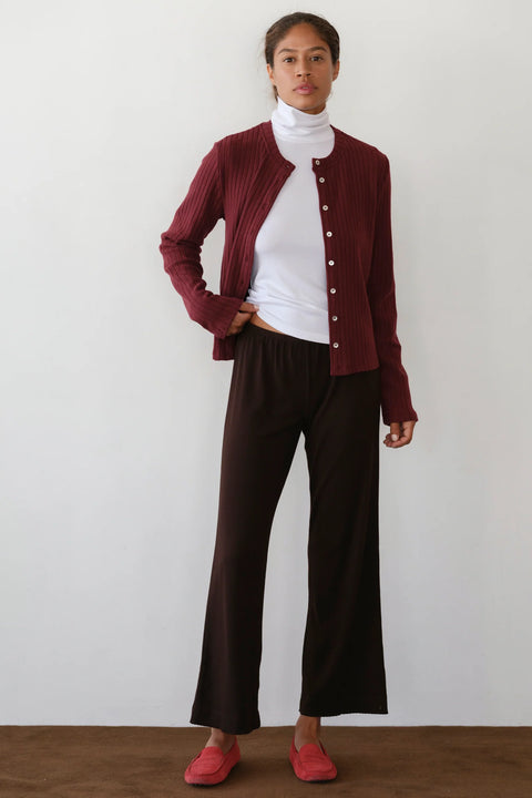 THE SWEATER RIB CARDI + SIMPLE PANT