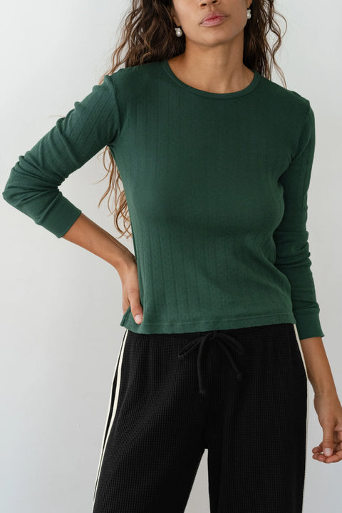 DONNI The Pointelle Long Sleeve | Broccolini