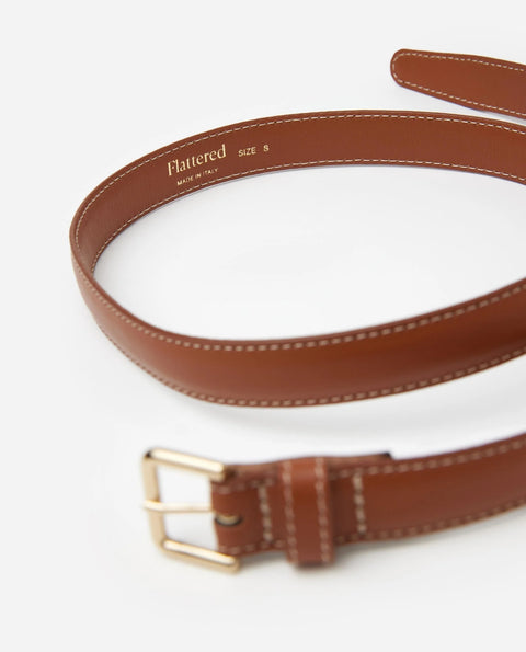 Flattered Barbara Belt | Cognac Leather
