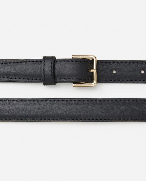 Flattered Barbara Belt | Black Leather